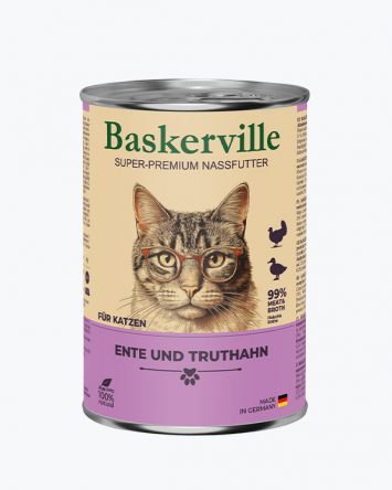 Baskerville (Баскервиль) - Консервированный корм для котов (утка/индейка)