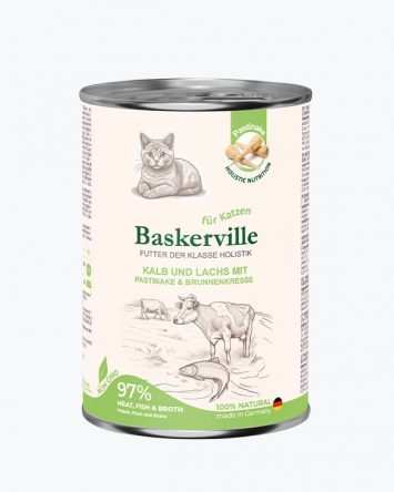 Baskerville (Баскервіль) Holistic - Консервований корм для котів (телятина/лосось)