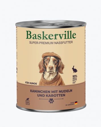 Baskerville (Баскервіль) - Консервований корм для собак (кролик/вермішель/морква)