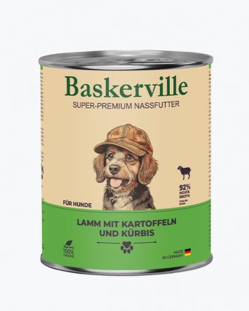 Baskerville (Баскервіль) - Консервований корм для собак (баранина/картопля/гарбуз)