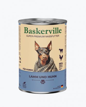 Baskerville (Баскервіль) - Консервований корм для собак (ягня/півень)