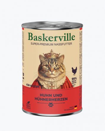 Baskerville (Баскервиль) - Консервированный корм для котов (курица/сердце)