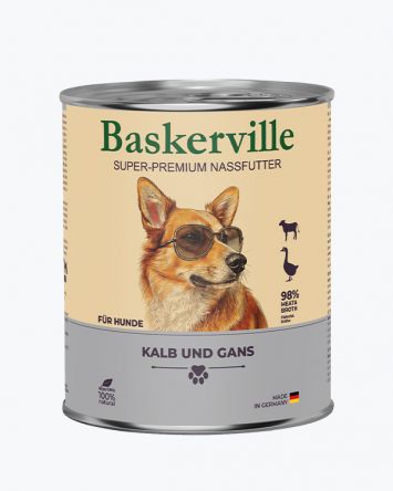 Baskerville (Баскервіль) - Консервований корм для собак (телятина/гуска)