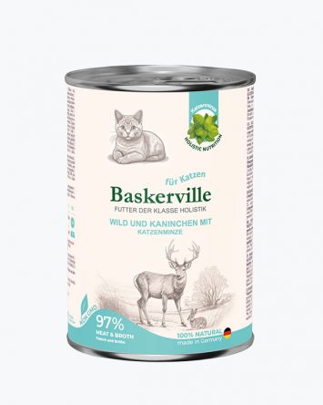 Baskerville (Баскервіль) Holistic - Консервований корм для котів (олені/кролик)
