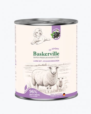 Baskerville (Баскервіль) Super Premium - Консервований корм для цуценят (ягня/смородина)