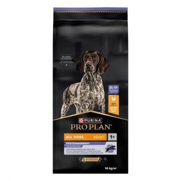 Pro Plan Adult All Sizes Protein & Energy – Сухий корм для дорослих активних та робочих собак усіх порід, з куркою