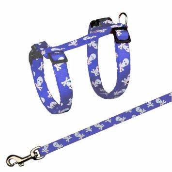 Trixie (Трикси) «Skull» - Шлейка с поводком для кошек