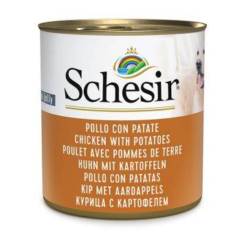 Schesir (Шезир) Chicken With Potatoes - Влажный корм для собак курица с картофелем в желе