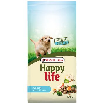 Happy Life Junior with Chicken (Хеппи Лайф) - Сухой премиум корм для щенков всех пород (курица)