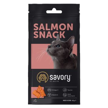 Savory (Сейвори) Snack Salmon - Лакомство для поощрения кошек, подушечки с лососем