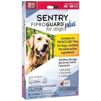 Sentry (Сентри) FiproGuard Plus - Капли от блох, клещей, вшей для собак 20-40 кг