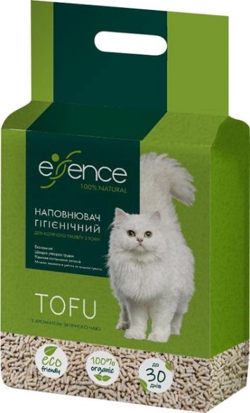 Essence (Эссенс) Tofu - Наполнитель гигиенический для кошачьего туалета (тофу зеленый чай)