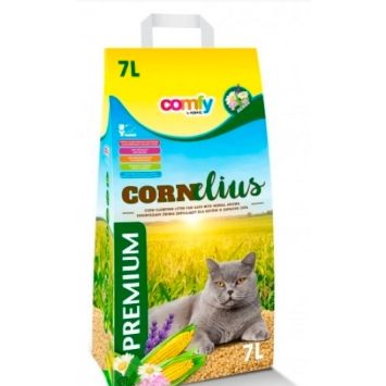 Comfy (Комфи) Cornelius - Наполнитель кукурузный для кошачьих туалетов, 7 л