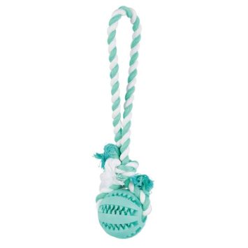 Trixie (Трикси) Denta Fun - Игрушка для собак мяч на веревке 7 см./24 см