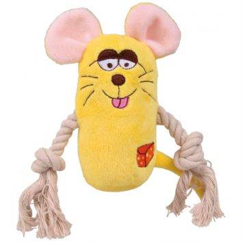 Trixie (Трикси) - Игрушка для собак сквикер плюш/канат 13 см