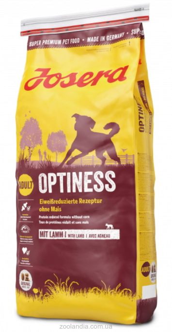 Josera (Йозера) Optiness - Корм для взрослых собак с пониженным содержанием белка (картофель и баранина)