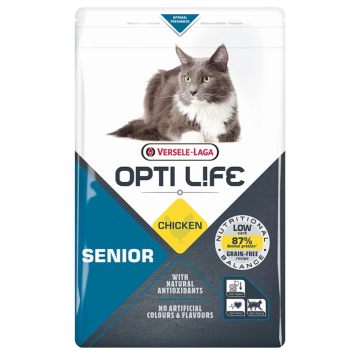 Opti Life (Опті Лай) Senior - Сухий беззерновий корм для літніх котів (курка)