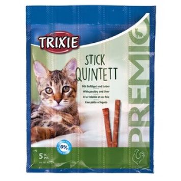 Trixie (Трикси) Premio Quadro-Sticks Палочки для котов (птица-печень)5шт/5гр