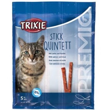Trixie (Трикси) Premio Quadro-Sticks Палочки для котов (лосось+Форель)5шт/5гр