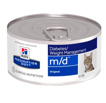 Hill's Wet PD Feline m/d Diabetes/Weight Management - консервированный корм-диета со свининой для кошек при заболевании сахарным диабетом