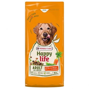 Happy Life (Хеппи Лайф) Adult with Beef Flavour - Сухой премиум корм для собак всех пород со вкусом говядины