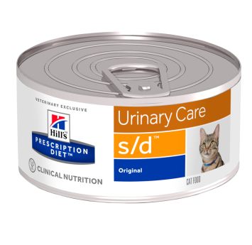Hill's Wet PD Feline s/d Urinary Care - консервированный корм-диета со свининой для кошек при заболевании мочеполовой системы