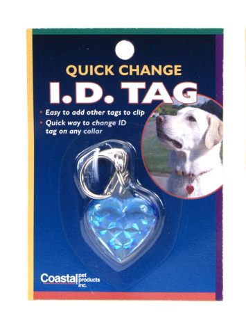 Coastal ID Tag Heart медальон для адреса на ошейник светоотражающий