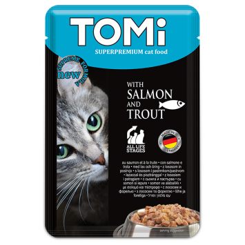 Tomi (Томи) Salmon Trout - Влажный корм для кошек (лосось/форель), в соусе пауч