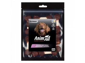 AnimAll (ЭнимАлл) Platinum - Лакомство для собак гантельки с уткой