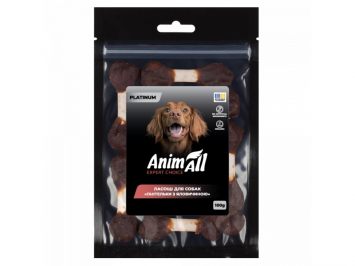 AnimAll (ЭнимАлл) Platinum - Лакомство для собак гантельки с говядиной