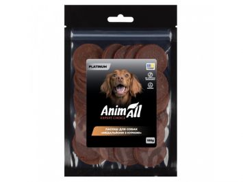 AnimAll (ЭнимАлл) Platinum - Лакомство для собак медальоны с курицей