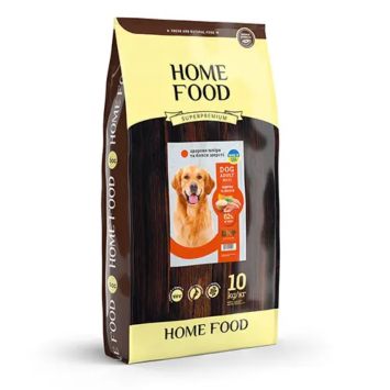 Home Food (Хом Фуд) - Сухой корм для взрослых собак крупных пород (индейка/лосось)