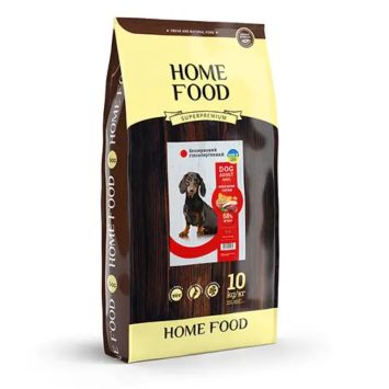 Home Food (Хом Фуд) - Беззерновой Сухой корм для взрослых собак мелких пород (утка/нут)