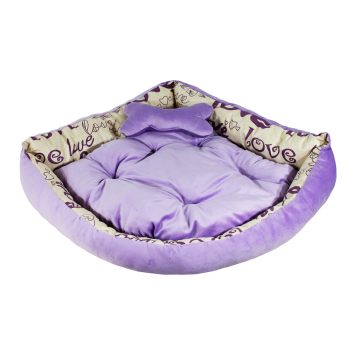 Lucky Pet (Лакі Пет) Лежак для собак та котів кутовий лаванда