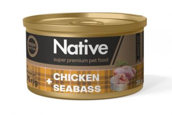 Native (Нейтив) Chicken with Prawns Adult Cat- Консервный корм для котов с курицей и морским окунем