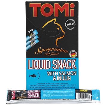 Tomi (Томи) Liquid Snack Salmon&Inulin - Жидкое лакомство для котов (лосось с иннулином)