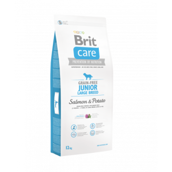 Brit Care (Брит Кеа) Grain-free Junior Large Breed Salmon & Potato - Корм для щенков и молодых собак крупных пород (лосось/картофель)