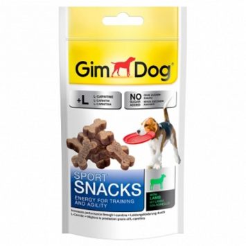 GimDog (Джимдог) Sportsnacks Дрессировочное лакомство с ягненком и L-карнитином для собак