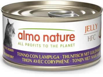 Almo Nature HFC Cat Jelly - Консервований корм для котів  з тунцем і макреллю