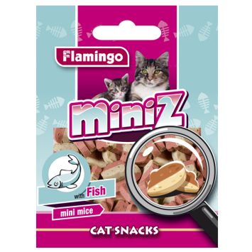 Flamingo (Фламинго) Miniz Mini Mice Миниз рыба мышка лакомство для кошек в виде мышек со вкусом рыбы