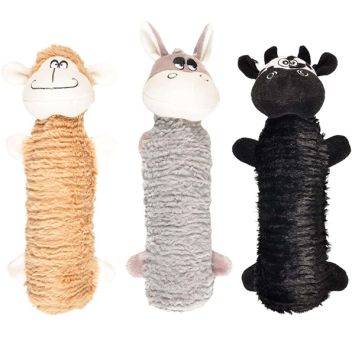 Flamingo Donkey/Sheep/Cow Фламинго Ослик/ Овца/ Корова игрушка с пищалкой для собак, чехол для пластиковой бутылки