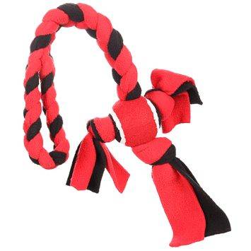 Flamingo (Фламинго) Womas Fleece Rope With Ball - Игрушка веревка с мячом для собак