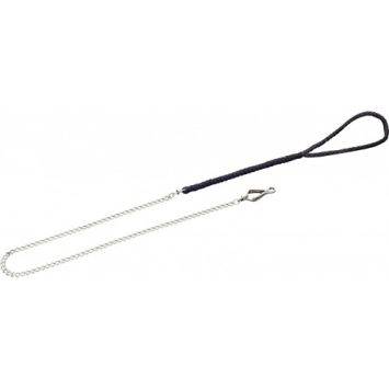 Sprenger ( Спренгер) круглое звено, поводок c черной ручкой, хромированная сталь
