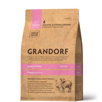 Grandorf (Грандорф) Lamb & Turkey Puppy  - Сухой корм для щенков с ягненок и индейкой
