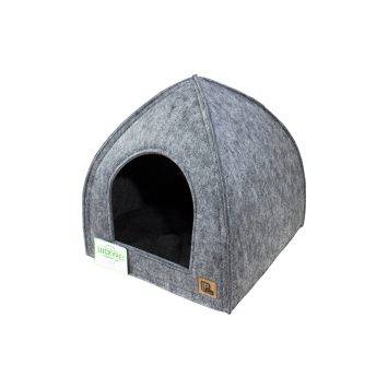Lucky Pet (Лаки Пет) "Реги" Лежак-домик для собак и котов (серый), войлок