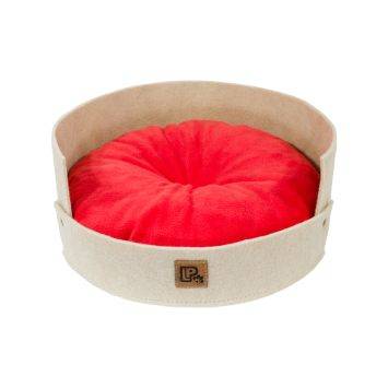 Lucky Pet (Лаки Пет) "Релакс" Лежак для собак и котов, войлок  (беж-коралл)