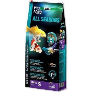 JBL (ДжиБиЭль) ProPond All Seasons S - Всесезонный корм для небольших прудовых рыб в форме палочек 5,8 кг