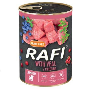 Rafi (Рафи) Junior Dog with Veal - Влажный корм для щенков с телятиной, голубика и клюква