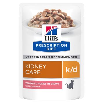 Hill's (Хиллс) Wet PD Feline k/d Kidney Care - Влажный корм-диета с лососем для кошек при почечной недостаточности