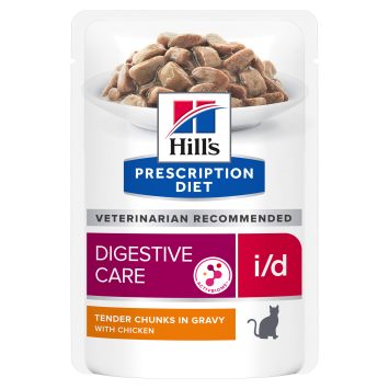 Hill's (Хиллс) Wet Feline i/d Digestive Care - Влажный корм-диета с курицей для кошек при расстройствах пищеварения